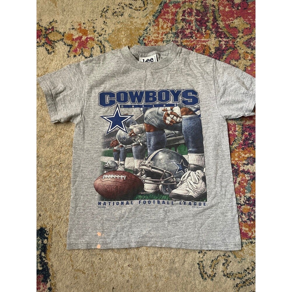 Vintage 90s Lee Dallas Cowboys Sideline Helmet Graphic T Shirt